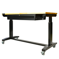 Banc de travail convertible moderne de 117 cm à hauteur réglable, silencieux, pour mécaniciens, garages et ateliers industriels (vente en gros)