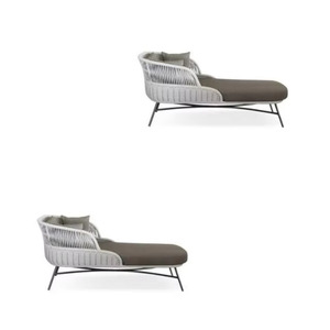 Sillas seccionales de aluminio para salón Cesto de estilo moderno para muebles de restaurante, decoración para exteriores y sala de estar - Product Image 5