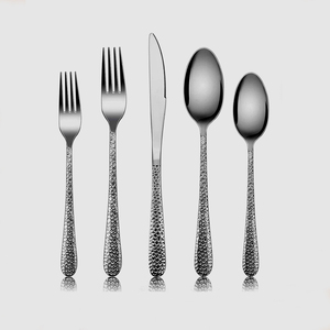 Portugal Cuillère En Acier Inoxydable Cuisine Or Rose Poli Poignée En Acier Inoxydable Fourchette Cuillère Couverts Ensemble - Product Image 4