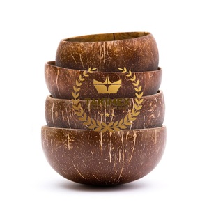 Bols de noix de coco faits à la main 100% naturels écologiques pour mélanger les fruits salade bols de noix de coco fabriqués au Vietnam - Product Image 1