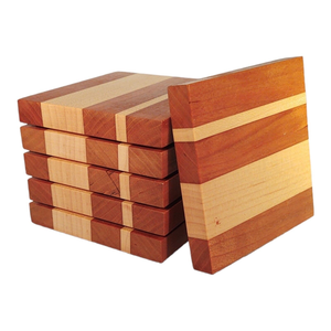 High Quality Wood coaster square and Round Kitchen <b>Dinner</b> Table Ware Use coaster Customized Color Piece - Product Image 4