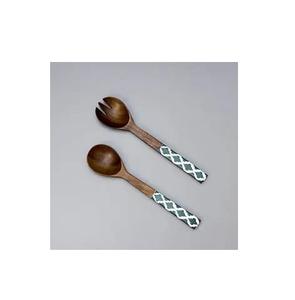 Cubiertos de mesa de cocina para el hogar de alta calidad, vajilla para el hogar, cocina, cuchara de madera hecha a mano con mango de resina, espejo Polis - Product Image 5