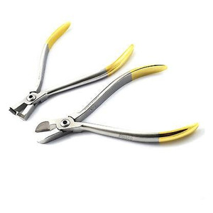 Juego de 2 alicates dentales de ortodoncia PISSCO, cortador de alambre duro TC para extremos distales, de acero inoxidable alemán - Product Image 1