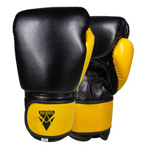 Guantes de boxeo de cuero PU sintético hechos en fábrica personalizados de alta calidad para Fitness MMA entrenamiento cómodos guantes de uso para adultos - Product Image 1