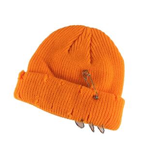 Gorros de punto unisex, gorro sólido con logotipo personalizado, gorro cálido de invierno, gorros cálidos de invierno con puños acrílicos - Product Image 5