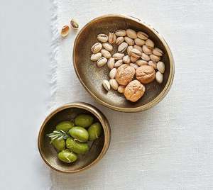 Bols en cuivre martelé professionnels avec plateau pour snack ménages article organisation de la maison cuisine salon hôtel restaurant - Product Image 5