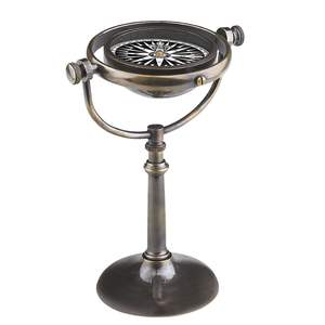 Vintage Metal Nautical <b>Compass</b> Classic Maritime <b>Navigation</b> Instrument Durable Explorer Tool For Hiking Sailing And Camping - Product Image 1