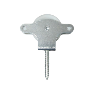Puleggia per stendibiancheria Wolfpack zincata 40 mm. Puleggia in plastica con vite a gusciolo - Product Image 1