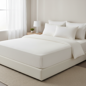 Protector de Colchón de Algodón de Rizo Teñido con Hilo a Rayas, Impermeable y Duradero, Hipoalergénico, de 9 a 14 Pulgadas de Grosor, Grado Hospitalario, para Toda Temporada - Product Image 3