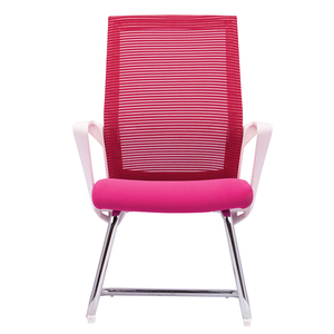Chaise de conférence moderne Fly-T03 HOGVP086, chaise de bureau haut de gamme avec accoudoirs fixes, en maille et métal, pour salle de réunion, hôtel, salon - Product Image 3