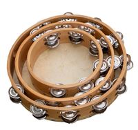 Professional Tambourine Drum Set 4-12 Inch Adjustable Handmade Sheepskin 8-Pad Birch Wood Chamber Customizable Logo for Adults