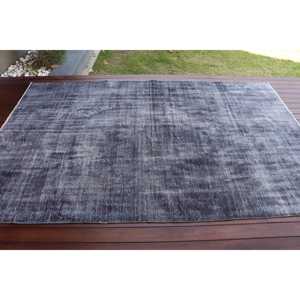 Alfombra Vintage de 5.4x8.5 pies, Alfombra Turca Grande, Alfombra de Lana con Bordes Grises y Negros - Product Image 3