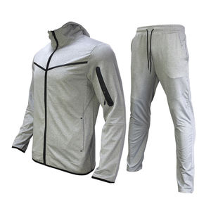 Conjunto Deportivo de Dos Piezas para Hombre, Estilo Casual, Estampado, con Cordón Ajustable, Sudadera con Capucha y Pantalones Deportivos, 100% Algodón - Product Image 2