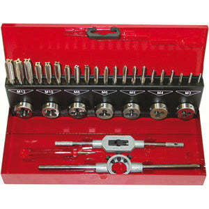 9407GS Assorted <b>Box</b> <b>Set</b> for M3 to M12 Threading Steel Taps and Dies for Hand <b>Tools</b> and Thread Tapping Applications - Product Image 1