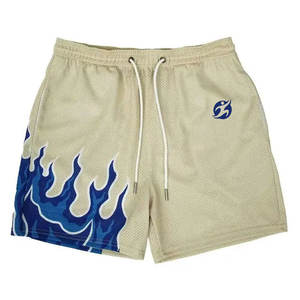 Short de basket-ball entièrement en polyester pour le sport à séchage rapide de couleur personnalisée avec des techniques imprimées - Product Image 1