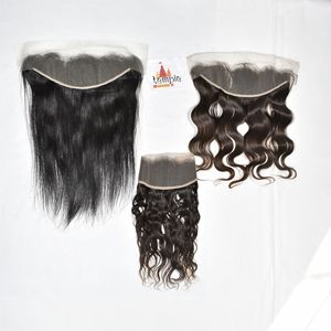 Extensiones de Cabello Humano Natural sin Procesar de la India, Color Negro Natural, Ondulado Profundo para Mujeres, 13x4 Frontal - Product Image 2