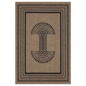 Wholesale Handmade Jacquard <b>Braided</b> Flat Weave Eco-Woven Jute Abstract Non-Slip Reversible Modern Multicolor Rug - Product Image 4