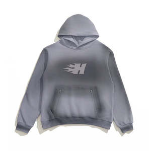 Nuevo diseño de estilo vintage, conjunto de pantalones de chándal estampados, sudaderas con capucha de punto trenzado lavado para hombres - Product Image 1