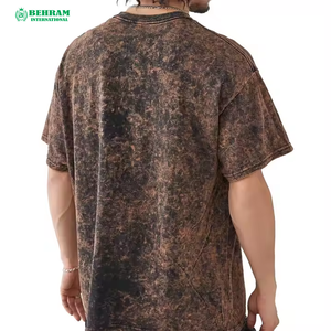 High Quality Summer Casual Blank Unisex Wide O Neck Short Sleeve Oversized Loose Fit Men 240gsm 100% Organic Cotton Printed - Product Image 2
