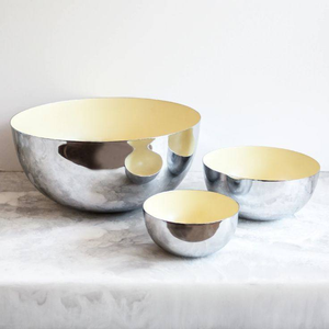 Juego de 3 fruteros de esmalte cromado respetuosos con el medio ambiente, venta al por mayor, diseño creativo para mesa de comedor, centro de mesa para fiestas de negocios - Product Image 4