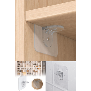 Mucit Home Adhesive Shelf <b>Builder</b> 4-Piece Clip Set - Product Image 1