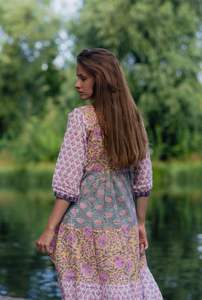 เดรสคอวีอัดจีบเอวเซ็กซี่สำหรับผู้หญิงชุดราตรีลำลอง - Product Image 4