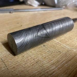 Solid Color Light <b>Weight</b> Damascus Round <b>Bars</b> Professional Quality Made Damascus Steel Round <b>Bars</b> - Product Image 4
