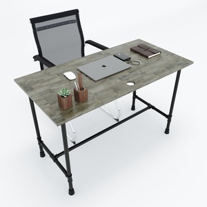 HBON002-Industrial Modern Luxury 120x60 <b>Work</b> <b>Desk</b> with Assembled Melamine Wood Water Pipe Legs for Office Furniture - Product Image 2