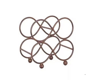 ที่ตั้งไวน์โลหะตกแต่งที่วางไวน์สำหรับห้องนั่งเล่นและของตกแต่งงานปาร์ตี้ปรับแต่งได้ตามต้องการ - Product Image 3