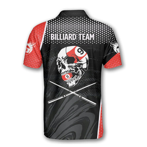 Joueur de billard impression 3D chemise billard équipe chemises pour hommes billard Table tournoi billard polos personnalisé piscine hommes maillots - Product Image 2