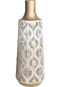 Florero de metal de diseño propio con acabado negro para dormitorio, sala de estar, mesa de oficina, maceta decorativa para el hogar y el jardín - Product Image 4