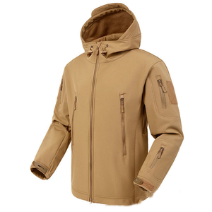 Sweat à capuche tactique de haute qualité pour sports d'hiver en plein air, respirant, à séchage rapide, uni, teint, imperméable, pour le camping et la chasse - Product Image 3
