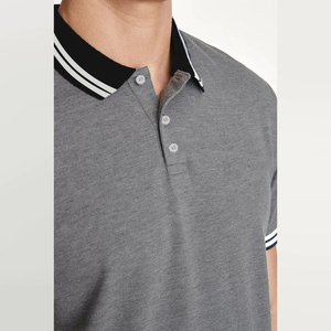 POLO personalizado de alta calidad, Top de manga corta, bordado, estampado de LOGO, verano, transpirable, de punto, de talla grande, camisetas de Polo de Golf - Product Image 5