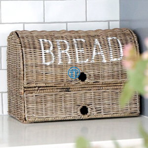 Adorable Cesta de Pan de Ratán Sostenible, Cestas de Pan Grandes de Ratán Natural Ecológicas, Cestas de Ratán Seguras para Alimentos - Product Image 6