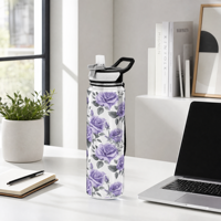Bouteille d'eau en plastique Tritan personnalisée avec impression UV, sans BPA, portable, pour le sport, la gym, les cadeaux d'entreprise