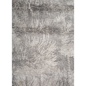 Tapis en laine et soie de bambou noué à la main, motif floral Pansy, ivoire, design puzzle rectangulaire pour la maison, l'entrée, la chambre d'un adolescent -Srb(158) - Product Image 3