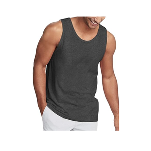 Camisetas sin mangas estampadas de tela tejida transpirable de calidad superior para hombres, diseños personalizados, logotipos, camisas de estilo largo, precios de mercado muy bajos - Product Image 3
