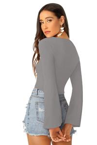 Boutique indienne haut dernière exclusivité indienne GreyTrendy tricot hauts femmes confortable vêtements réguliers hauts courts sans manches - Product Image 2