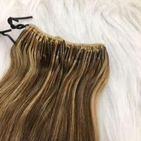Haute Qualité 4 + 8 + 27 Balayage Couleur Micro Link Extensions En Gros Extensions De Cheveux Humains Raides