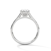 Bague solitaire Pacho 2.0ct en moissanite taille ovale, en argent sterling 925, sertie pavé, pour fiançailles, mariage, bijoux fins