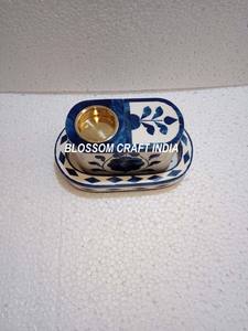 Ensemble plateau et boîte en résine d'encens vintage élégant avec incrustation de perles pour Bakhoor et incrustation d'os arabe pour la maison et la nourriture pour les cadeaux de l'Aïd - Product Image 2