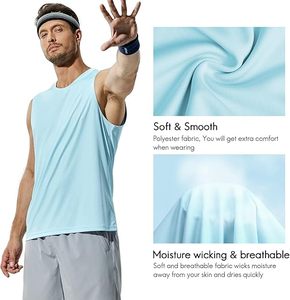 Chaleco deportivo sin mangas para hombre, camiseta sin mangas para entrenamiento de gimnasio, ropa deportiva transpirable de secado rápido para correr y entrenar - Product Image 4