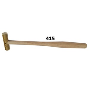 ค้อนทองเหลืองพร้อมที่จับไม้สำหรับอุปกรณ์เครื่องประดับ - Product Image 1