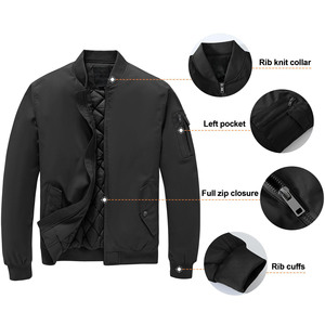 Chaqueta de béisbol de satén con logotipo bordado de bloque de color Varsity para hombre con cremallera diseño personalizado chaqueta de invierno Varsity - Product Image 5