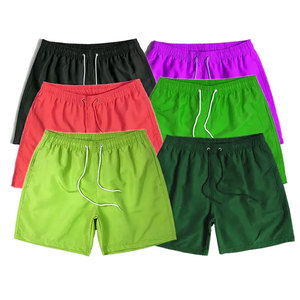 Pantalones cortos de playa de poliéster para hombre, pantalones cortos para correr, traje de baño, logotipo personalizado bordado - Product Image 2