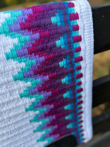 Western Show Horse Saddle Blanket Diseño de Nueva Zelanda Manta de sillín de lana hecha a mano Top Wool Saddle Pad Size - Product Image 5