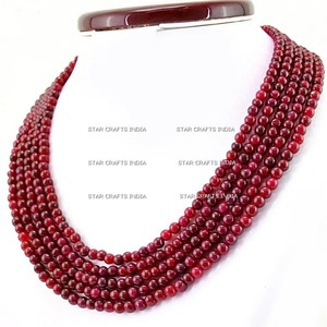 Collar de tela y cuentas hecho a mano de alta calidad, collar de joyería de imitación de colores, joyería artificial para mujer de la India - Product Image 6