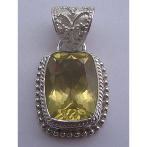 "Bohemia Heart Charm Stone Pendant <b>Necklace</b> for Women in 925 Sterling Silver by Shah Gems" - Product Image 1
