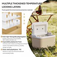 Glacière isotherme portable pliable moderne avec compresseur, étanche, pour boissons, camping, pique-nique, 5L, 48 heures de conservation de la glace
