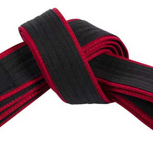 2025 nueva venta al por mayor 100% algodón Unisex artes marciales BJJ cinturones logotipo personalizado Oem Karate Jiu Jitsu cinturón razonable - Product Image 1